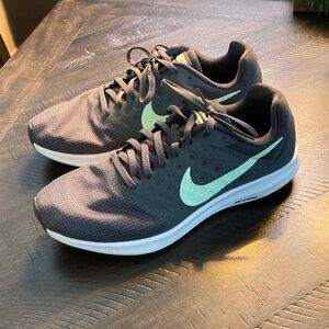 Nike Gray and Mint Sneakers